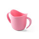 Babyono ergonomický hrneček s oušky 120 ml růžový 6 m+