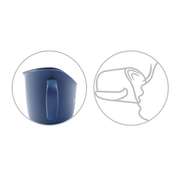 Babyono ergonomický hrneček s oušky 120 ml růžový 6 m+