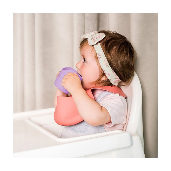 Babyono ergonomický hrneček s oušky 120 ml růžový 6 m+