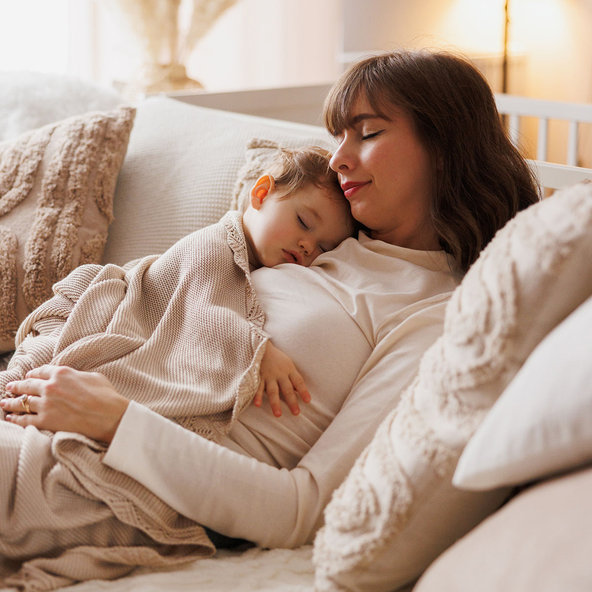Babyono bambusová pletená deka 75×100 cm světle béžová