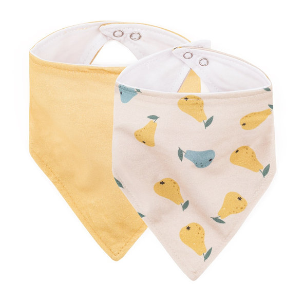 Petite&Mars Bryndák Luke Beige Pears Intense Ochre 3 m+ 2 ks
