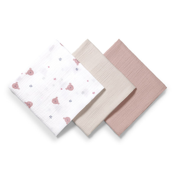 Babyono Super Soft mušelínové pleny 70×70 cm hnědá 3 ks