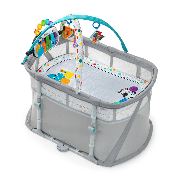 BABY EINSTEIN Postýlka s ohrádkou na hraní 3v1 Kick & Snooze™ 0m+