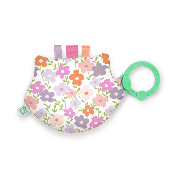 INGENUITY Hračka senzorická na C kroužku Crinklet™ mýval Deni 0m+