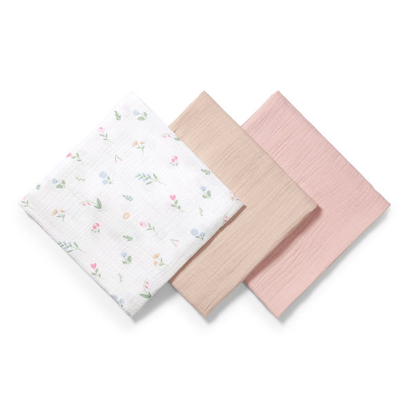 Babyono Super Soft mušelínové pleny 70×70 cm růžová 3 ks