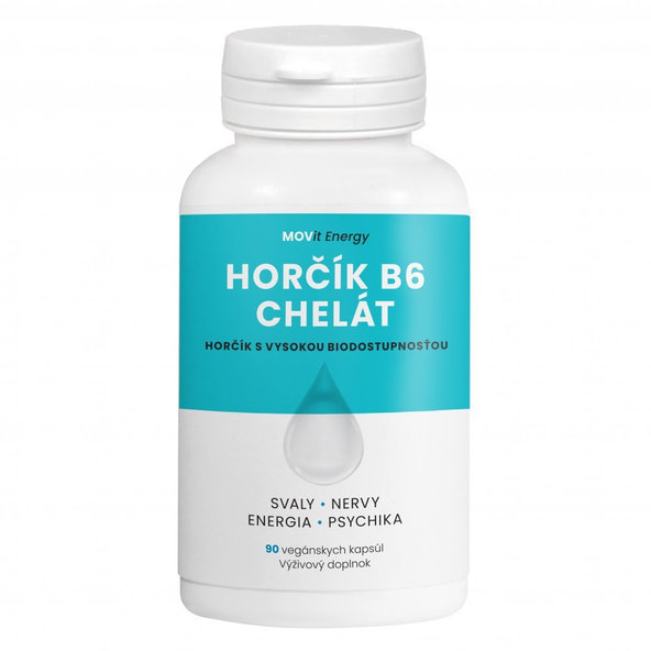 MOVit Energy Hořčík B6 Chelát 100 mg 90 kapslí