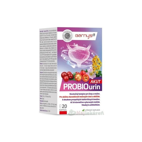 Barny’s ProbioUrin Akut 20 kapslí