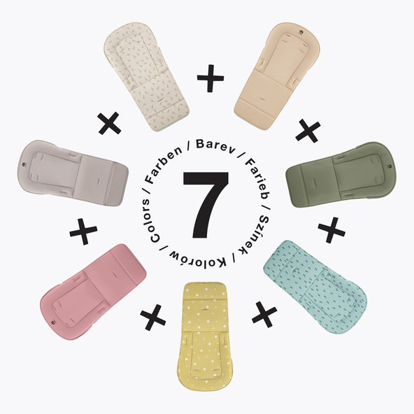 PETITE&MARS potah sedáku a pultík ke stoličce Gusto Pastel Beige