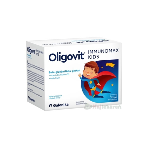 Oligovit Immunomax Kids beta-glukan prášek v sáčcích 30 ks