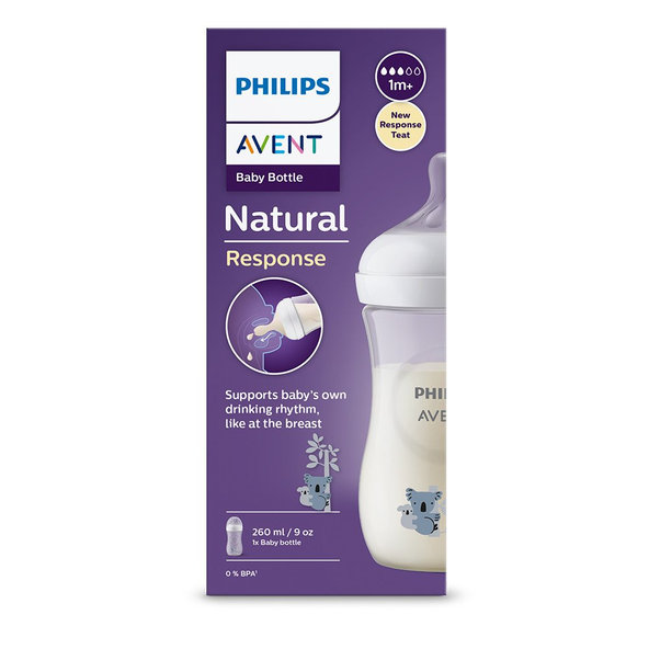 Philips AVENT Natural Response láhev koala 1 m+ 260 ml