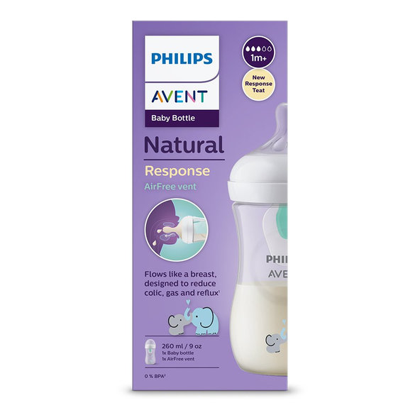 Philips AVENT láhev Natural Response AirFree 260 ml 1 m+ slon