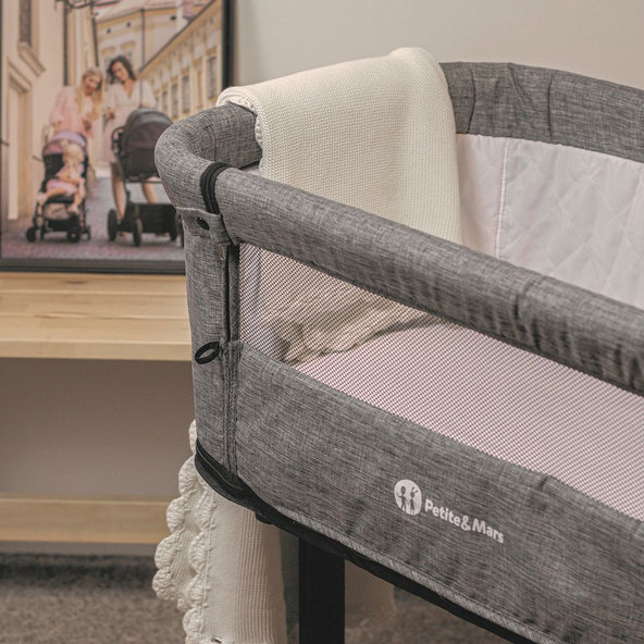 PETITE&MARS nepremokavá plachta Soft Dream Mini 84 × 50 White