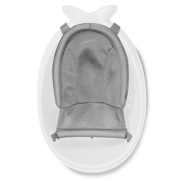 SKIP HOP Moby Vanička s ergonomickou podložkou 3-fázová bílá