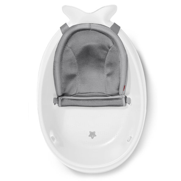SKIP HOP Moby Vanička s ergonomickou podložkou 3-fázová bílá