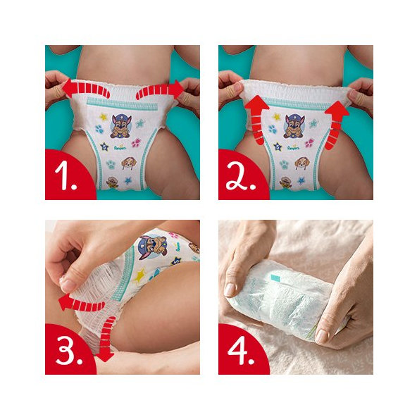 Pampers Active Baby Pants Paw Patrol kalhotky 14–19 kg vel. 6 60 ks