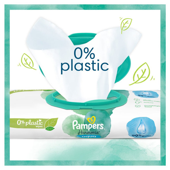 Pampers Harmonie Aqua vlhčené ubrousky 24×48 ks