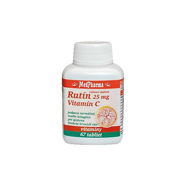 MedPharma Rutin 25 mg + vitamin C 100 mg 67 tablet