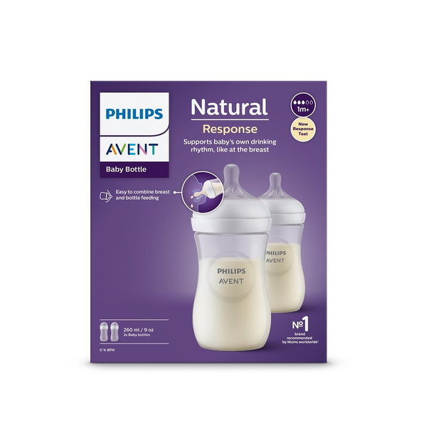 Philips AVENT Natural Response láhev 1 m+ 260 ml 2 ks
