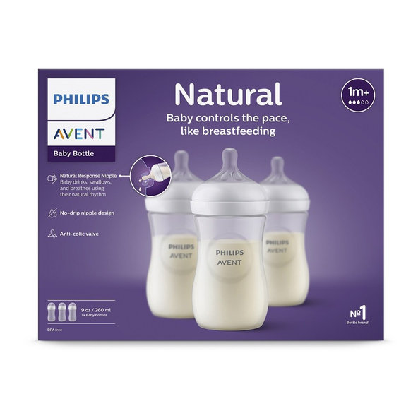 Philips AVENT Natural Response láhev 1 m+ 260 ml 3 ks