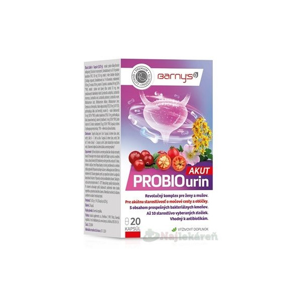 Barny’s ProbioUrin Akut 20 kapslí