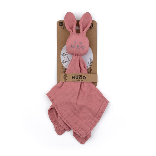 PETITE&MARS bambusový mazlíček Hugo Dusty Rose 0 m+