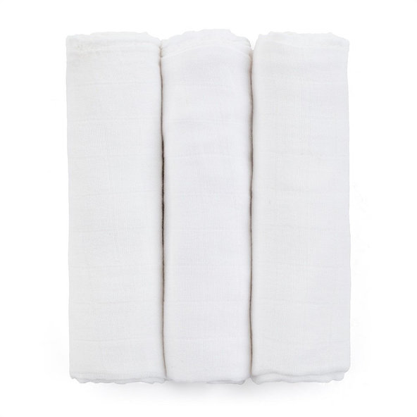 PETITE&MARS bambusové mušelínové pleny Total White 68 × 68 cm 3 ks