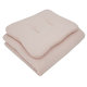 EKO Sada do postýlky 2-dílná mušelínová Powder Pink 75x100 + 30x40 cm