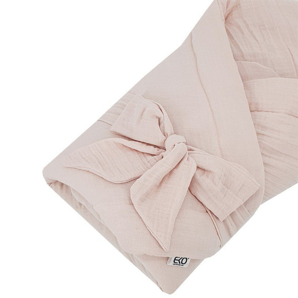 EKO Zavinovačka mušelínová bez vyztužení Powder Pink 75 x 75 cm