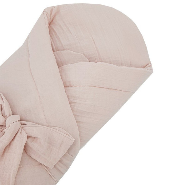 EKO Zavinovačka mušelínová bez vyztužení Powder Pink 75 x 75 cm