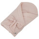 EKO Zavinovačka mušelínová s mašlí Powder Pink 75 x 75 cm