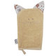 EKO Žínka bavlněná s oušky Cat Beige 20 x 15 cm