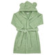 EKO Župan bavlněný s kapucí a oušky Olive Green vel. 92–98