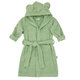 EKO Župan bavlněný s kapucí a oušky Olive Green vel. 92–98