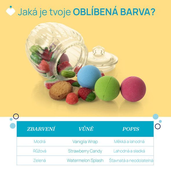 CHICCO Šumivé koupelové bomby POP pro děti a teenagery 3 ks