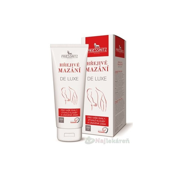 Priessnitz hřejivý gel DE LUXE 200 ml