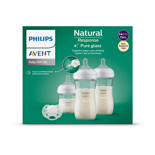 Philips AVENT Natural Response novorozenecká sada skleněná SCD878/11