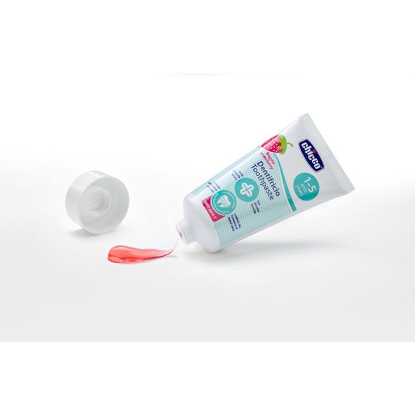 Chicco zubní pasta jahoda s fluoridem 50 ml 1–5 r