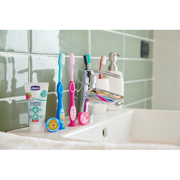Chicco zubní pasta jahoda s fluoridem 50 ml 1–5 r