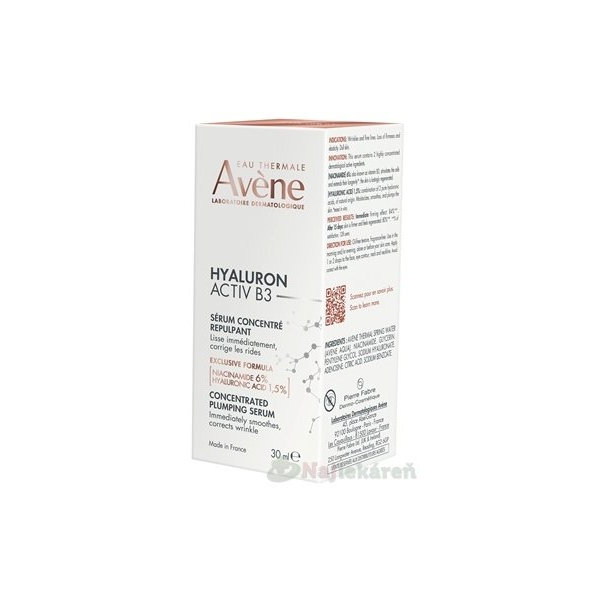AVENE Hyaluron Activ B3 koncentrované sérum 30 ml