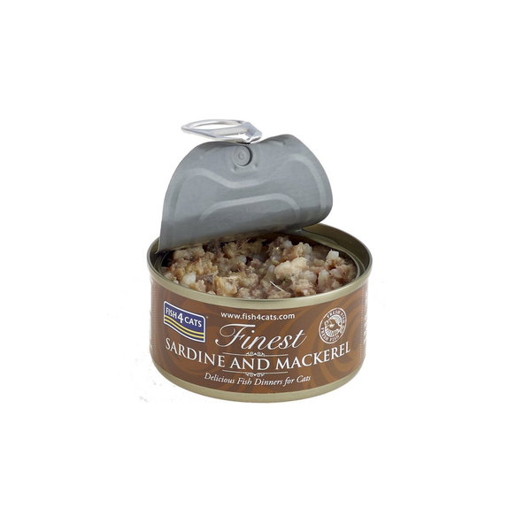 FISH4CATS Finest konzerva pro kočky sardinka s makrelou 70 g