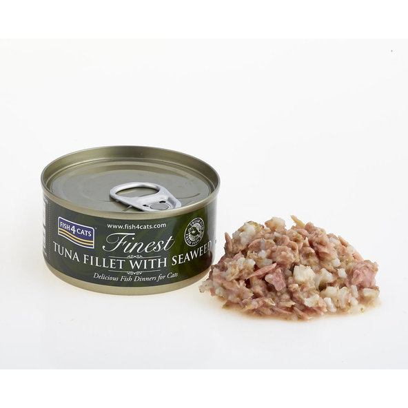 FISH4CATS Finest konzerva pro kočky tuňák s mořskými řasami 70 g