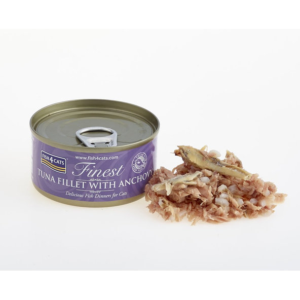 FISH4CATS Finest konzerva pro kočky tuňák s ančovičkami 70 g