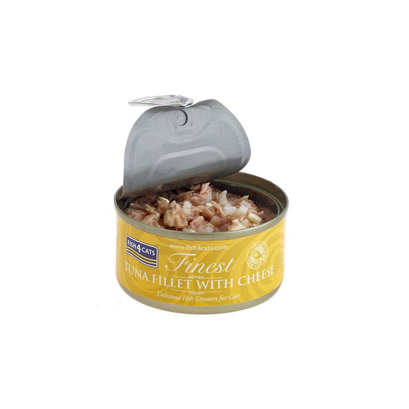 FISH4CATS Finest konzerva pro kočky tuňák se sýrem 70 g
