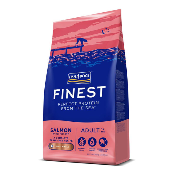 FISH4DOGS Finest Adult malé granule losos s brambory 1+ 12 kg