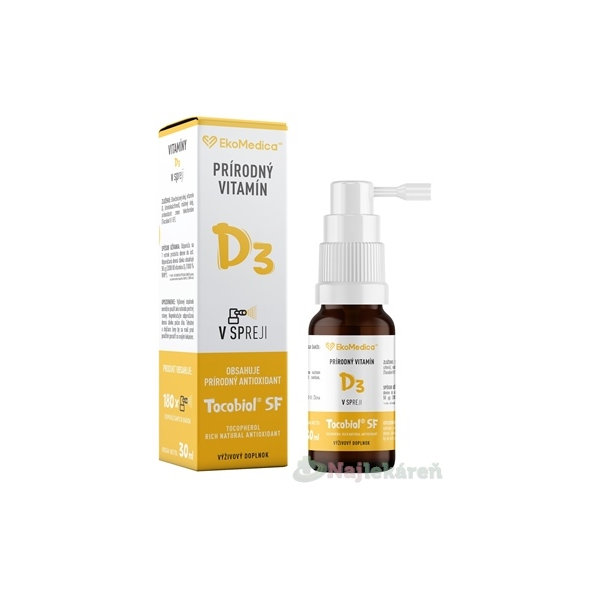EkoMedica SK Přírodní Vitamín D3 sprej 30 ml