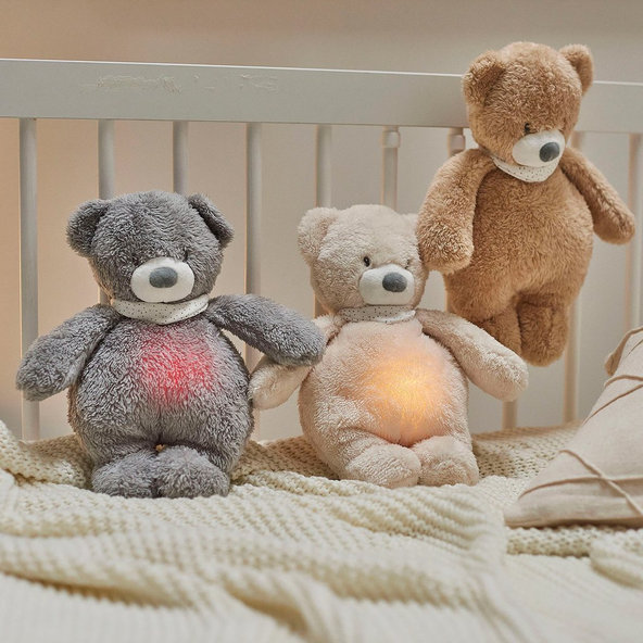 NATTOU Uspávač 4v1 Sleepy Bear Beige hudební se světýlkem 0 m+