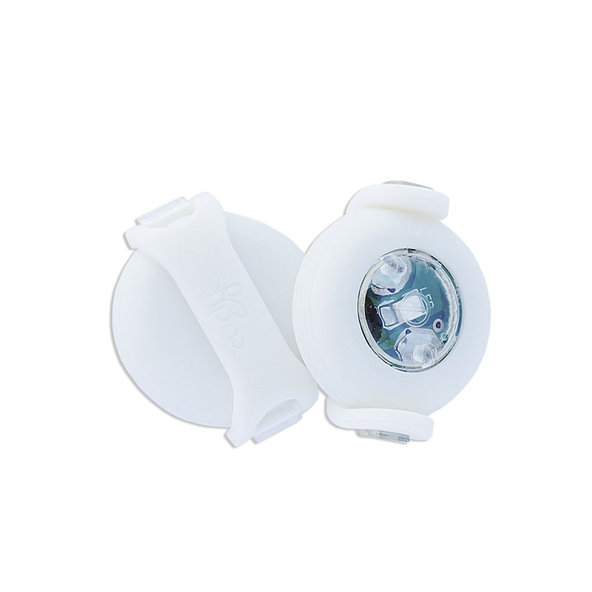 Curli Luumi LED bezpečnostní světlo na obojek white
