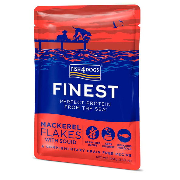 Fish4Dogs Finest kapsička pro psy makrela s kalamárem 100 g