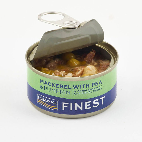 Fish4Dogs Finest konzerva pro psy makrela s dýní a hráškem 85 g