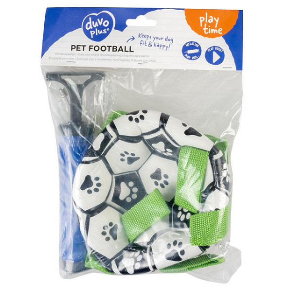 Duvo+ Hračka míč fotbalový pro psy mix barev 18 cm